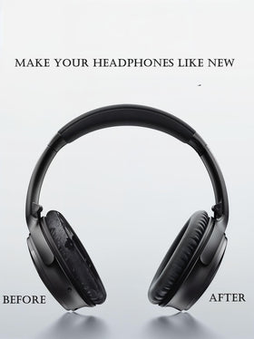 Cypher.V ear pads for Bose QC25: ergonomic memory foam seal for extended use