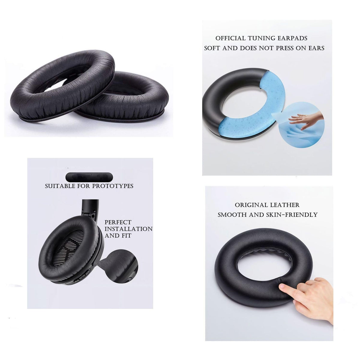 Cypher.V ear pads for Bose QC35 II: memory foam shaping for comfort