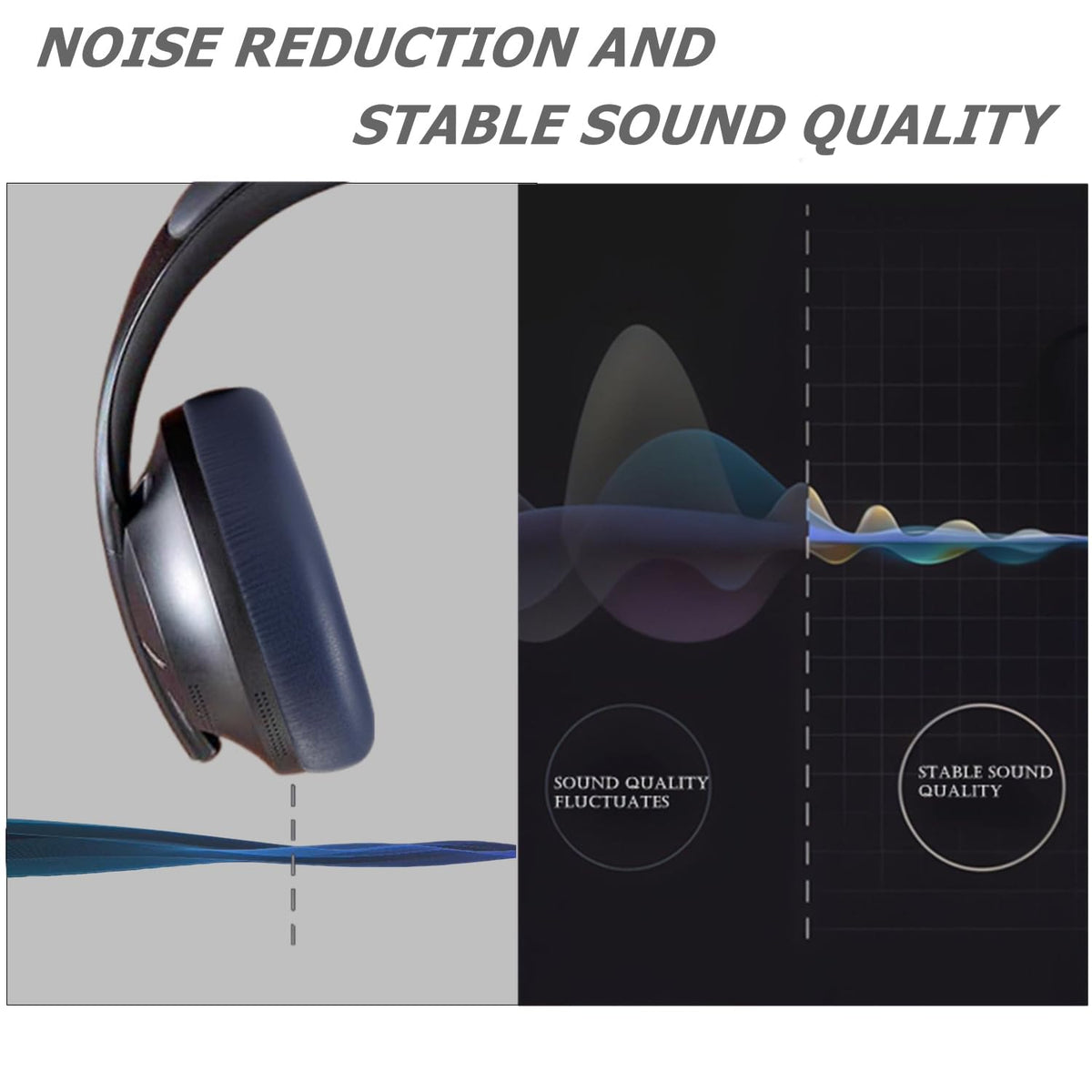 Cypher.V ear pads installation is quick, guiding you to a secure fit.