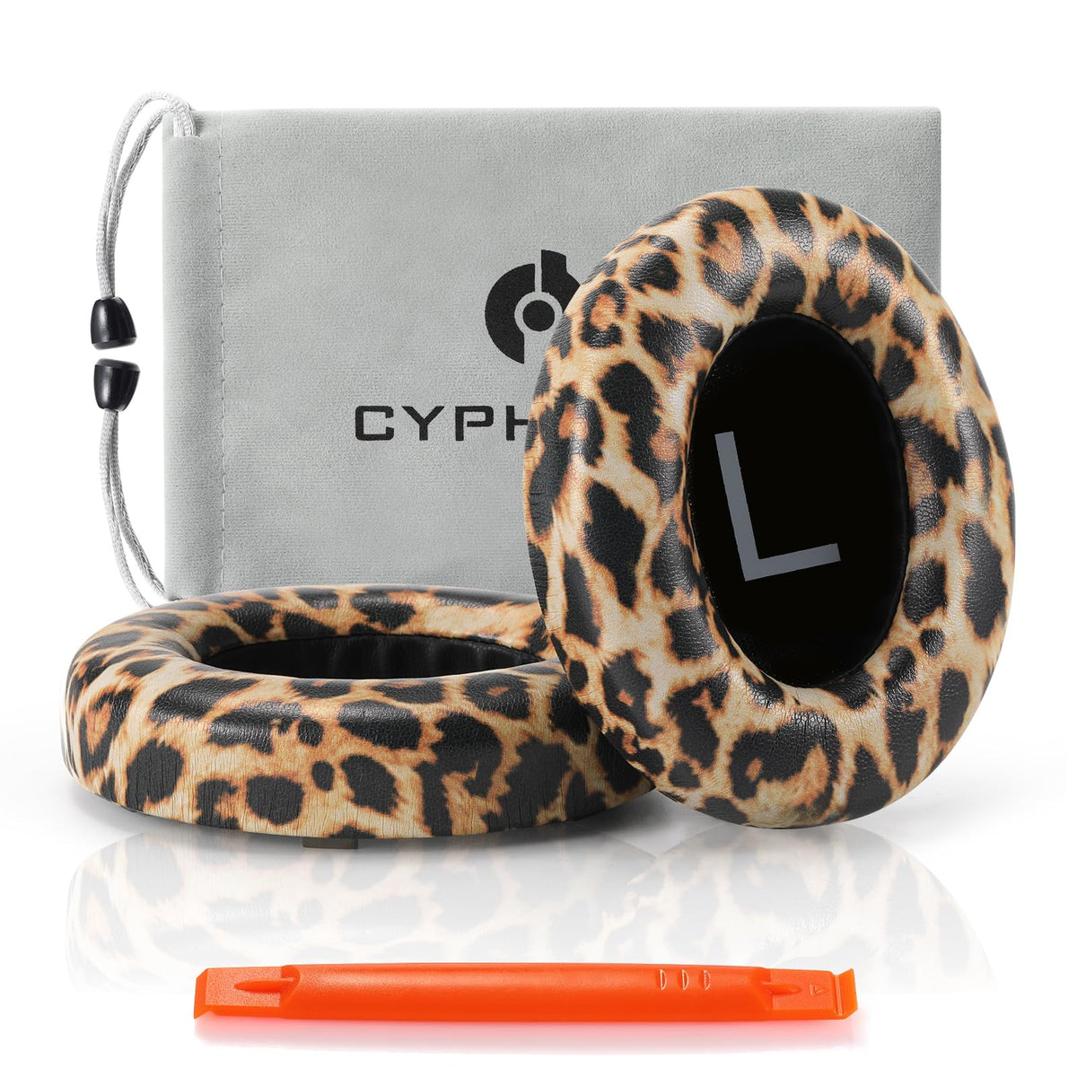 Cypher.V Bose 700 replacement ear pads with leopard print for a refreshed comfortable fit.