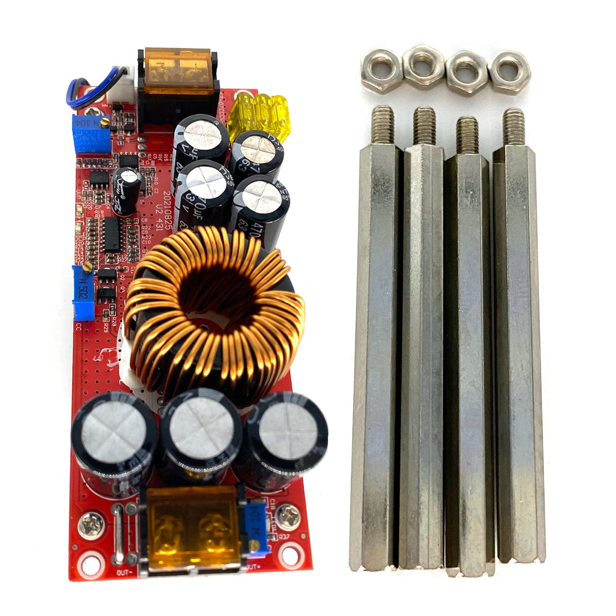 Cywhrvzsf 1800W boost converter front panel with adjustable output for versatile power supply