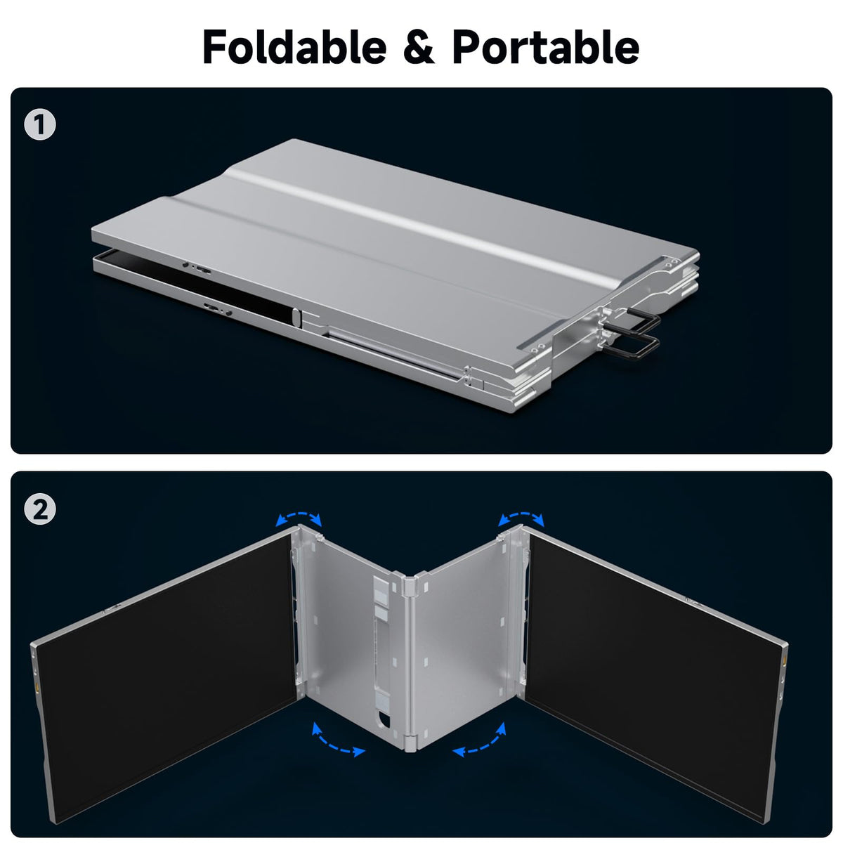 CZGG universal plug and play connects via USB-C and HDMI with no drivers.