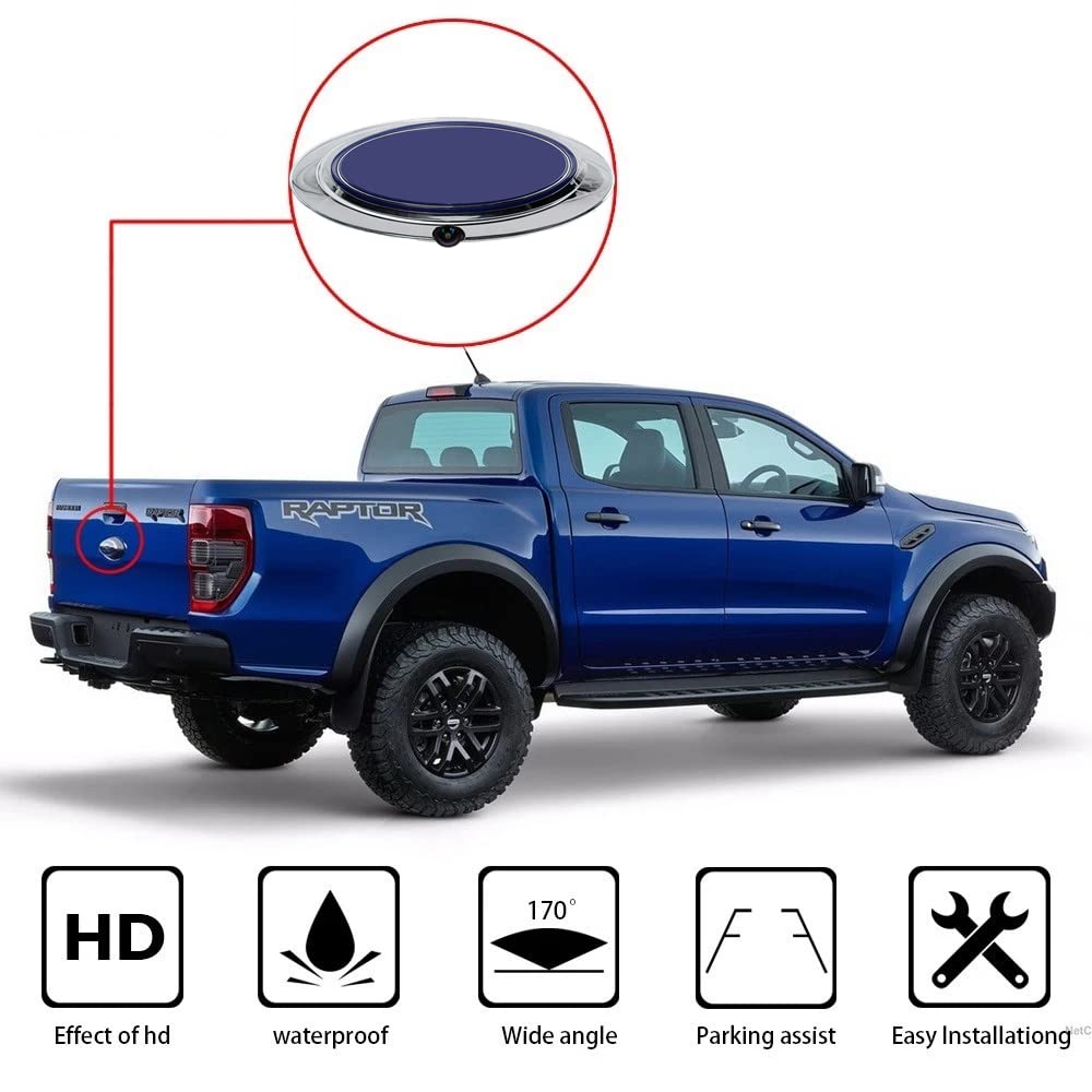 CZSWCH CMOS 170-degree view backup camera reduces blind spots.