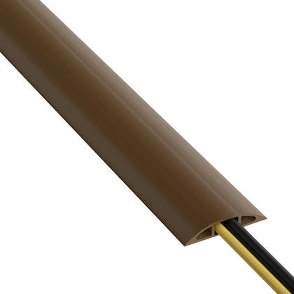 D-Line 30ft floor cord cover uncoils to flat for quick setup and cable guidance.
