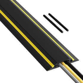 D-Line 6ft floor cord cover protects office cables with durable protection.