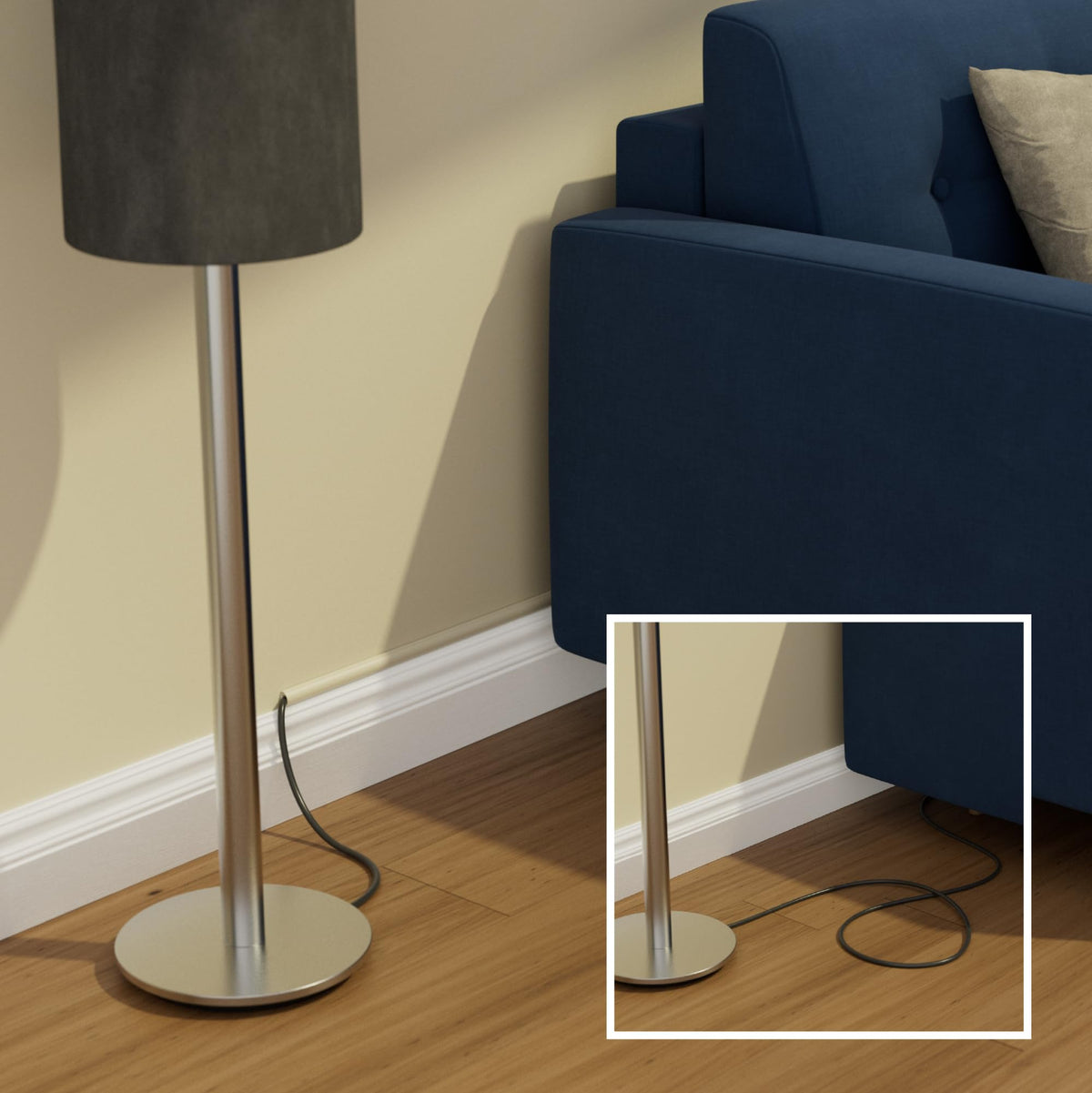 Adhesive cable concealer from D-Line offers peel-and-stick installation