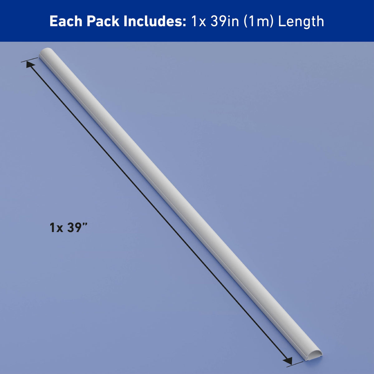 D-Line on-wall cord cover keeps cables organized around corners and TVs.