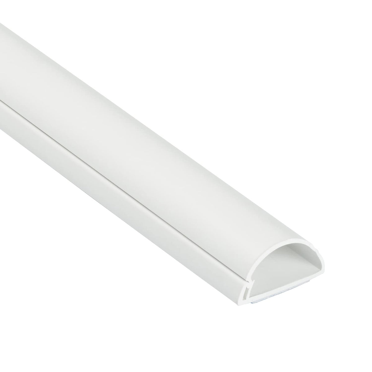 D-Line cable cover on-wall installation hides TV cables for a clean look.