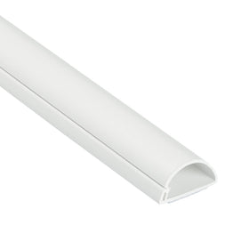 D-Line cable cover on-wall installation hides TV cables for a clean look.