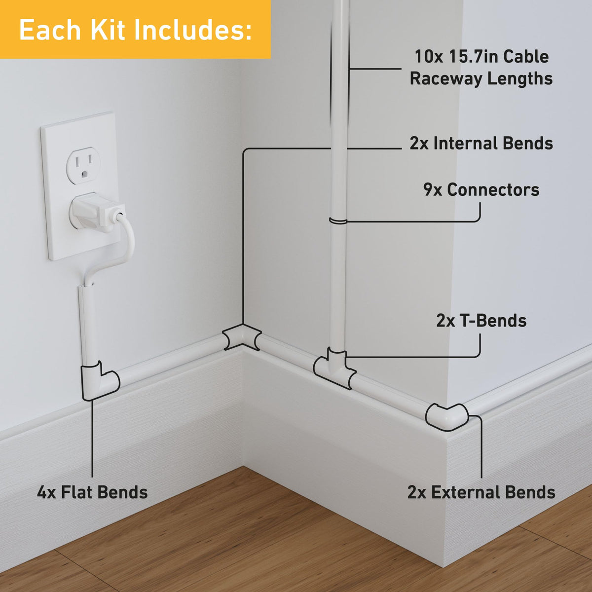 D-Line close-up of hinged lid and click-lock showing quick tool-free installation