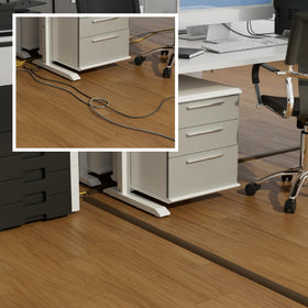 D-Line floor cord cover can be cut to size with a sharp knife.