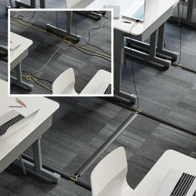 D-Line cord cover with pre-split rear for easy, tape-free installation.