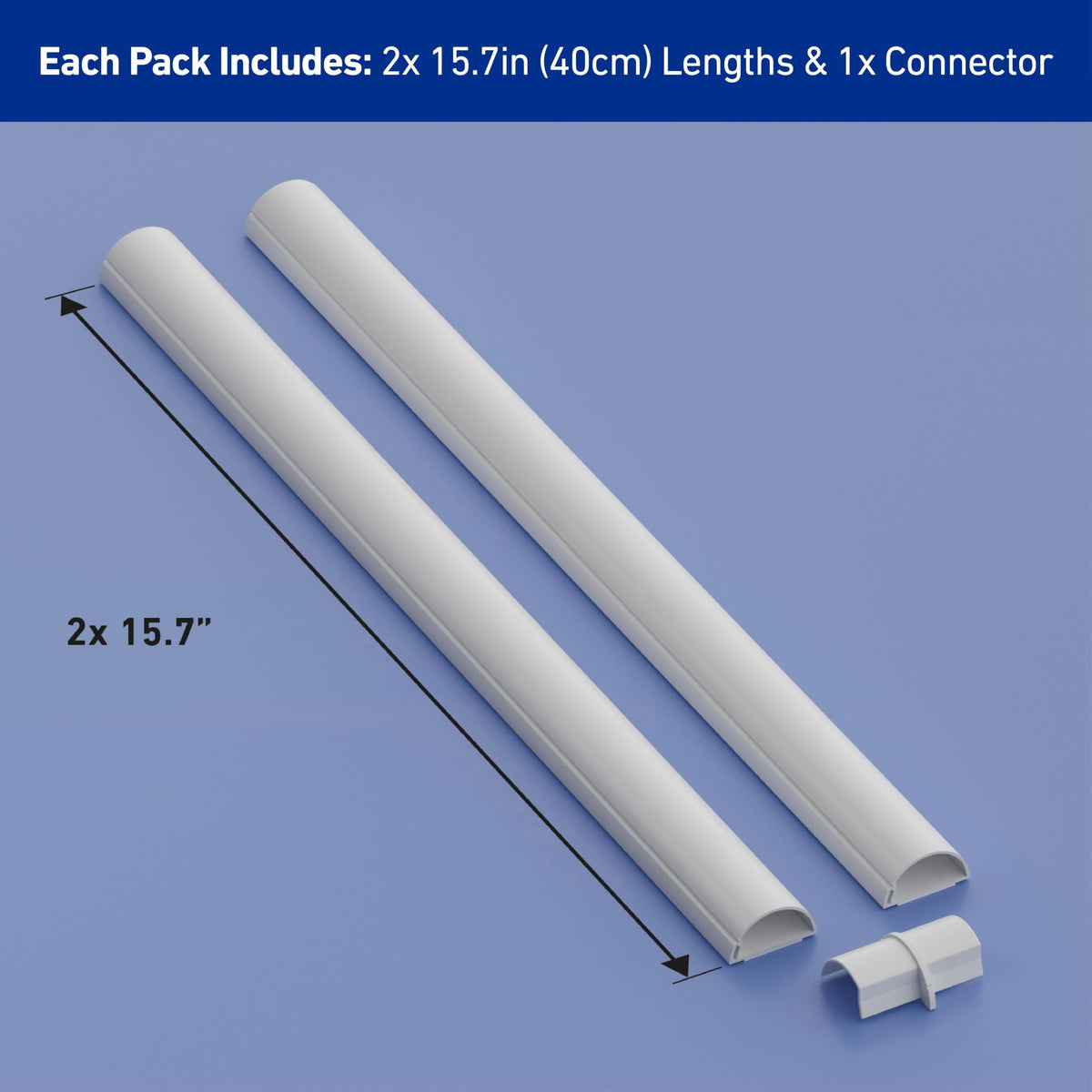 D-Line cord cover with screw-fixed option adds extra security on busy walls.