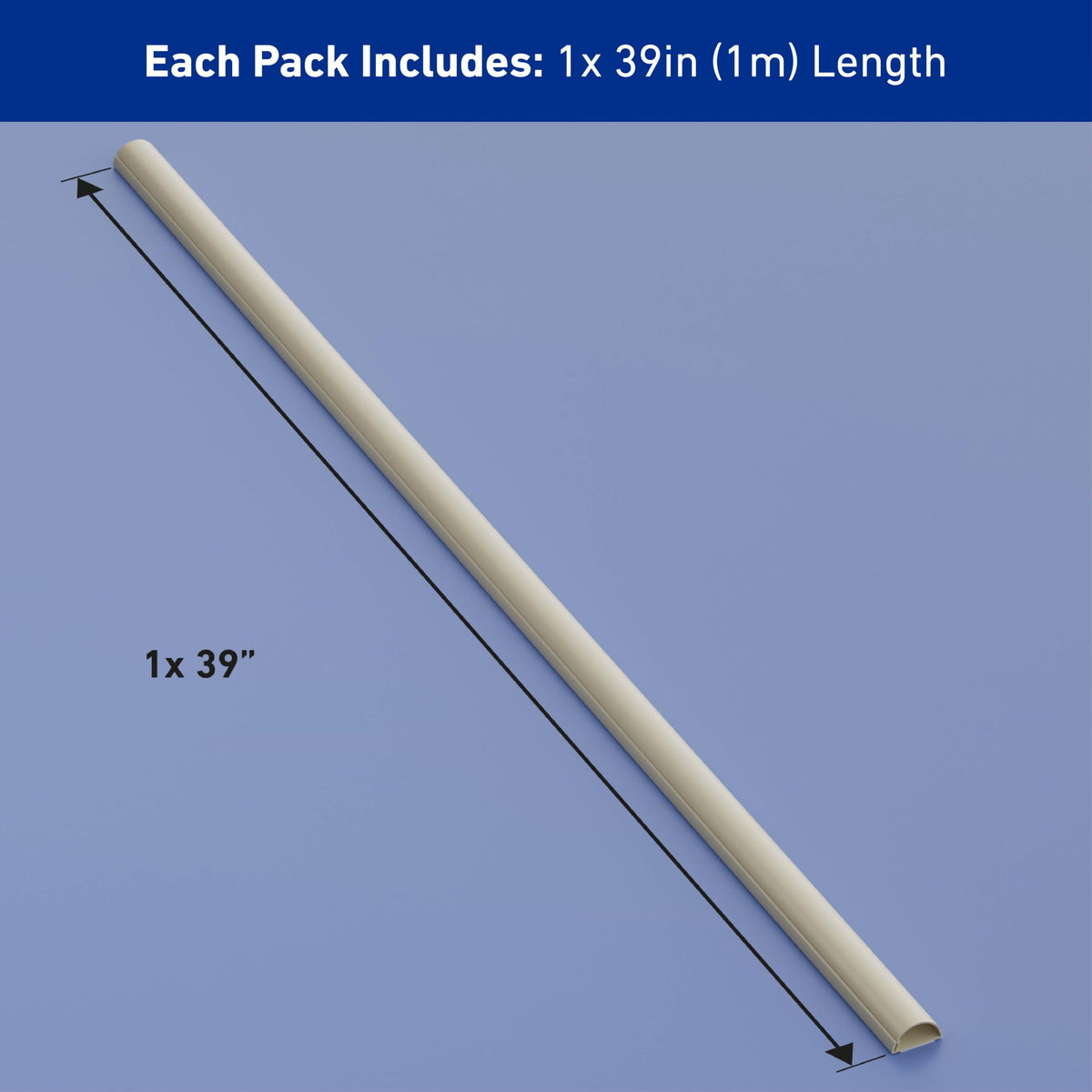 D-Line cord cover on wall hides TV wires discreetly