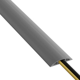 D-Line floor cord cover in gray protecting 6ft of cables.