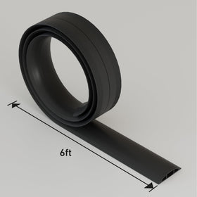 D-Line floor cable cover installation in office or showroom.