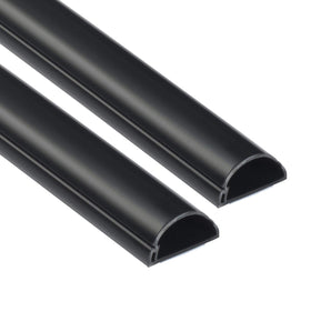 D-Line front packaging showing black half-round cord concealer, tidy finish