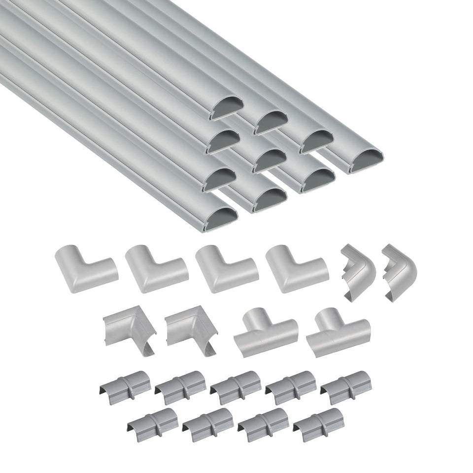 D-Line front packaging showing gray raceway kit and accessories for tidy wires