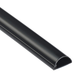 D-Line half-round cord hider with adhesive wall installation for clean TV wires.