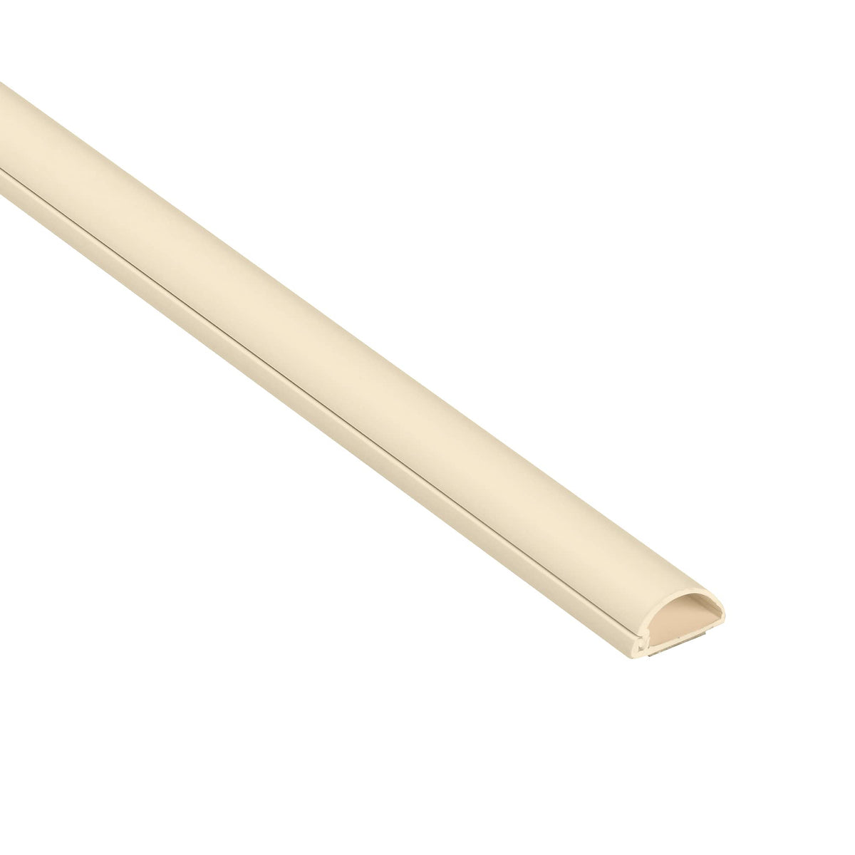 D-Line half round cord hider in beige conceals TV wires neatly