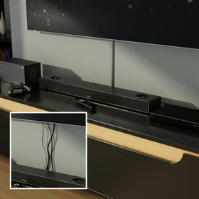 D-Line scale comparison with ruler to show 39-inch length and space-saving profile