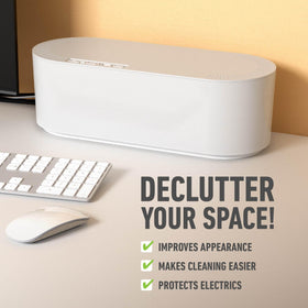 D-Line open top showing inside space and easy insertion of power strip for convenience