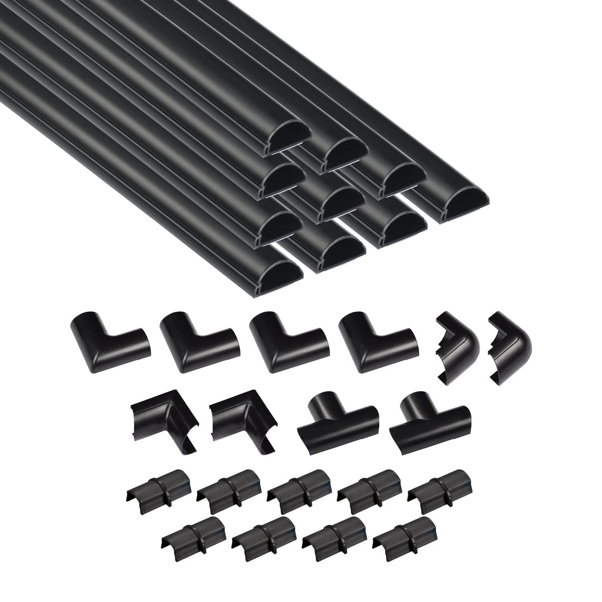 D-Line raceway front packaging showing kit contents and tidy benefit