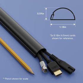 D-Line patented snap-lock detail showing fast cable closure and neatness