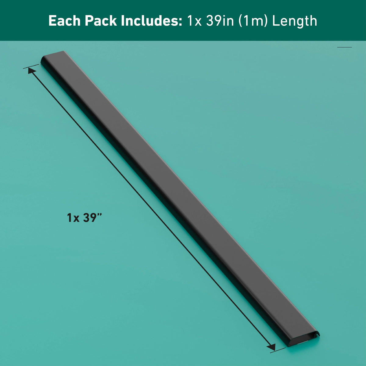 D-Line self-adhesive backing allows fast, clean wall mounting.