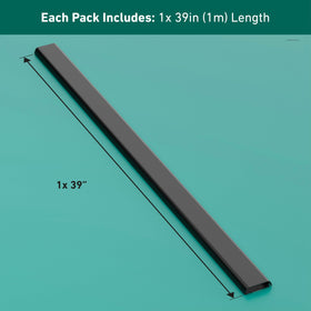 D-Line self-adhesive backing allows fast, clean wall mounting.