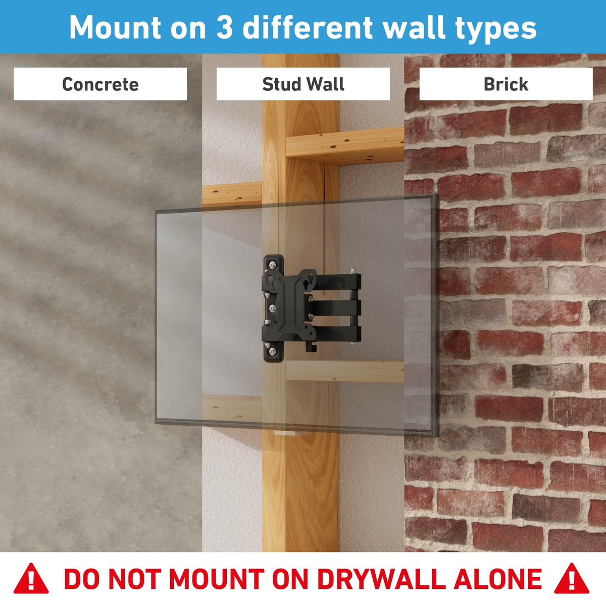 D-Line easy-installation kit includes fixings and spirit level