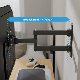 D-Line TV wall bracket extends 1.9 to 15.4 inches from wall