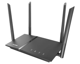 D-Link DIR-1260 in living room lifestyle shot delivering reliable Wi-Fi across rooms