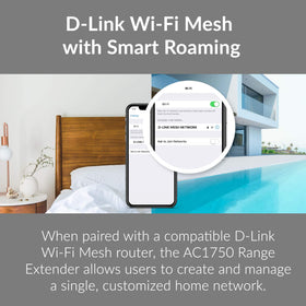 D-Link DIR-1260 side profile emphasizing compact footprint and placement flexibility