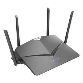 D-Link DIR-2640 in living room streaming 4K without buffering for smooth entertainment