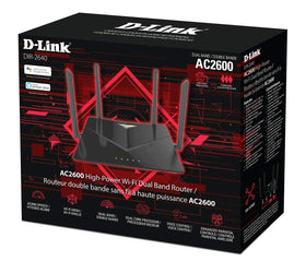 D-Link DIR-2640 held in hand showing compact scale for flexible placement options
