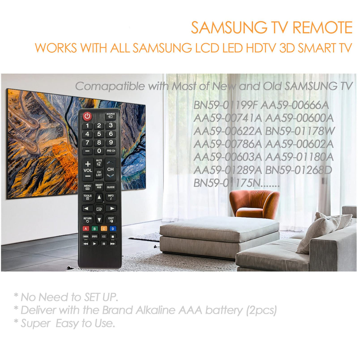 D.Vordingborg remote open battery compartment with included batteries for quick power
