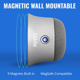 D3 Products Magnetic Liddle Speaker Silver back view shows sleek design for MagSafe use.