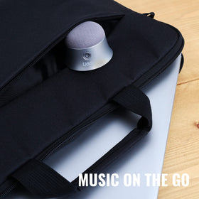 D3 Products Magnetic Liddle Speaker Silver six-hour battery for all-day listening.