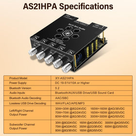 Daakro AS21HPA 2.1-channel demo for immersive home audio