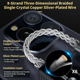 Daakro plugged into phone for cleaner music and lower noise