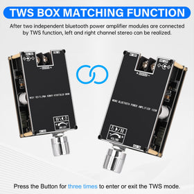Daakro knob and two LEDs close-up for fast control and clear status feedback