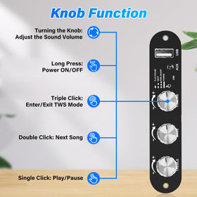 Daakro ZK-1001U supports Bluetooth, AUX, and USB inputs for flexible setups.
