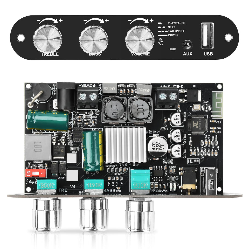 Daakro ZK-1001U with TWS cabinet matching enables wireless stereo separation.