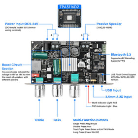 Daakro ZK-1001U wide 9-24V input for home or mobile use.