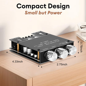 Daakro ZK-1002T AUX input jack for wired audio