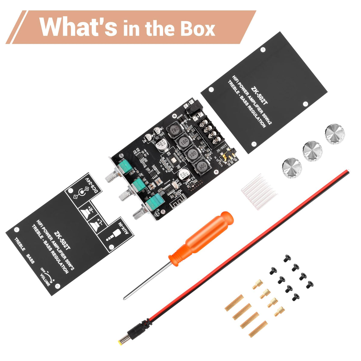 Daakro ZK-502T application with speaker setup for home audio projects