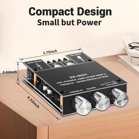 Daakro ZK-502T power input connector demonstrating flexible 12–24V supply