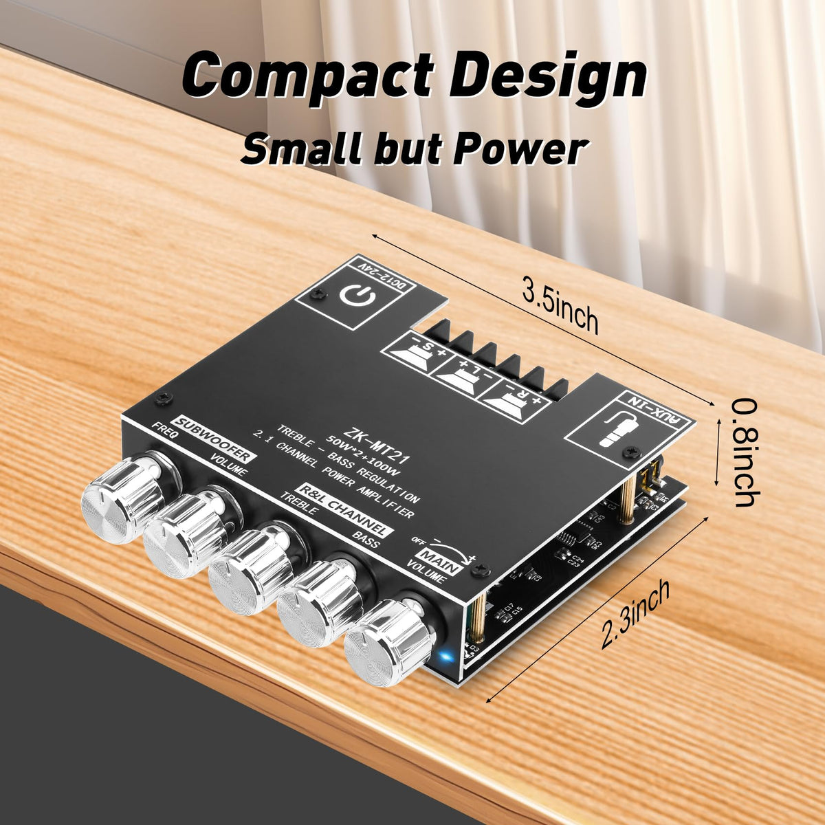Daakro ZK-MT21 dual HiFi chips close-up highlighting high-fidelity sound potential.