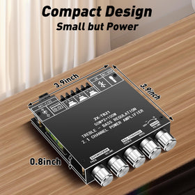 Daakro ZK-TB21 speaker outputs for 2.1-channel power